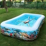 Majik Big Size Swimming Pool Tub for Family Adult and Kids Easy Set Swimming Pool for Outdoor, Garden, Backyard Free Air Pump, 140 Balls and Swim Ring (10 Feet)