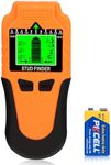 Stud Finder Wall Scanner 6 in 1 – Upgraded Stud Detector with LCD Display & Audio Alarm, Accurate Wall Sensor for Wood, Metal, AC Live Wire, Joist, Pipe & Cable Detection