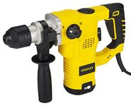 STANLEY STHR323K-IN 1250W 32mm 3 Mode L-Shape SDS-PlusHammer with Kitbox, 5.4Kg (Yellow and Black)