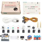 ELECFREAKS microbit Tinker Kit for Kid Micro:bit Sensor Starter Kit with 35 Projects, DIY Programming STEM kit with Basic Coding Electronics Modules and Wiki Tutorial(Without Micro:bit)