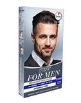 FYNE - Medium Brown Permanent Hair Colour | Grey Hair Colouring for Men with Comb Applicator Included | Natural-Look Hair Dye | No Mixing Ready to Apply | Ammonia and Cruelty-Free