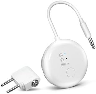 Avantree SoundJet R1 [2024 New] - Airplane Bluetooth 5.3 Adapter for up to 2 AirPods or Headphones with Low Latency and 20hr Playtime, Wireless Audio Transmitter for Flights, Travel, Gym, TV, Tablet