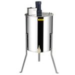 VEVOR 4/8 Frames Honey Spinner Extractor, Electric Honey Extractor, Stainless Steel Beekeeping Extraction, Honeycomb Drum Spinner with Lid, Apiary Centrifuge Equipment with Height Adjustable Stand