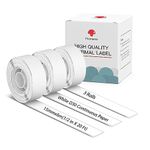 Phomemo 3 Roll D30 Adhesive Continuous Thermal Label Paper, Black on White - for Phomemo D30/D35 Label Makers