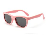 FOURCHEN Sunglasses for kids kids sunglasses Retro,cat eye,Flexible Rubber Polarized,Toddler Sunglasses (polarized full pink)