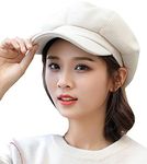 Newsboy Hats for Women, Women Newsboy Hat Trucker Hat Beret Newsboy Caps Retro Fashion Winter Hats for Women 2023, A Off-white, One Size