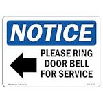 OSHA Notice Signs - Please Ring Doo