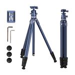 SmallRig 63" Lightweight Travel Tripod, Camera Tripod with Compact Unconventional Center Column, 360° Ball Head, QR Plate, Travel Bag, Load up to 17.6 lbs / 8 kg, for Most DSLR Cameras - 4222