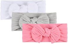 Aolso Baby Girl Nylon Headbands, 3p