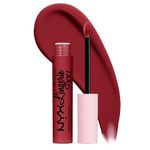 NYX PROFESSIONAL MAKEUP Lip Lingerie XXL Matte Liquid Lipstick, It's Hotter (Warm Mahogany Red)