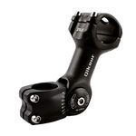 Bike Stem 31.8 25.4 110mm 0-60 Degree Adjustable MTB Riser Stem Short Handlebar Stem Mountain Bike Stem for Bicycle, MTB, Road Bike, Cycling, BMX (Handlebar ø31.8mm)