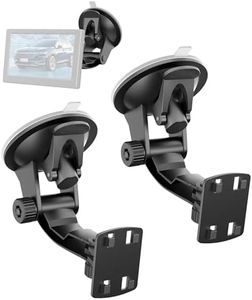 Pixelman 2Pcs Backup Camera Monitor Mount (for 4.3/5 in),Enhanced Rear View Monitor Mount Adjustable Car Reverse Camera Monitor Bracket Backup Camera Display Monitor Windshield Suction Cup Holder