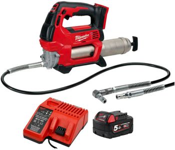 Milwaukee M18 18V Cordless Grease Gun with 5.0Ah Battery & Charger