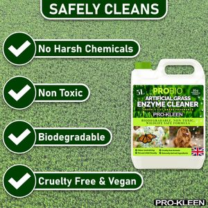 Pro-Kleen ProBio Artificial Grass Cleaner 5L – Probiotic, Pet Friendly, Fresh Cut Grass Scent
