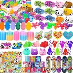 114 Pcs Party Favors for Kids 6-8 8-12, Birthday Gifts Toys, Treasure Chest Toys, Carnival Prizes, Kids Classroom Rewards, Stocking Stuffers, Goodie Bag Items for Kids