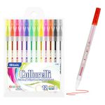 Bazic Collorelli Glitter Vibrant Ink Color Gel Pen 12 pcs