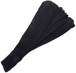 Gheri Cotton Elastic Hippie Bohemian Bandana Headband Black