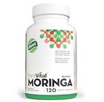 PlantVital Organic Moringa Leaf Capsules - 1000mg Moringa Oleifera (500mg per Capsule) for Antioxidant Health - Organic Moringa Supplement for Eye Health - 120 Moringa Capsules