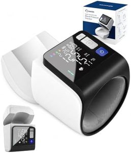 Saker Automatic Blood Pressure Monitor Upper Arm, No-Wrap Auto-Fit Design, Fits 8.5"–15.7", Large Display BP Machine with 4 Users 199 Readings Each, One-Touch for Home Use (U90B)