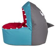 Gouchee Home Shark Brava Bean Bag Chair Children Kids Chair Fun Animal Design Seat Pouf Playroom