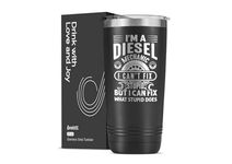 Mechanic Gifts 20oz/591ml Travel Coffee Tea Mug for Men, Car Lover Stainless Steel Tumbler, Car Gift Fathers Day, Christmas, Birthday- I Can't Fix Stupid
