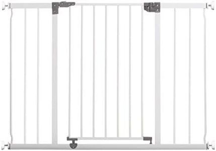 Dreambaby Liberty Extra Wide Baby Gate with Smart Stay-Open Feature, Perfect as a Dog Gate and for All Pet Owners, Fits Openings 99-105.5cm Wide & 76cm Tall - White
