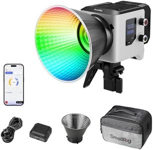 SMALLRIG RC 220C RGB COB LED Video Light Bowens Mount, 200W 36000 Full-Color Video Light 2700-10000K, CRI97+/TLCI98+, Support Wireless Power Supply, App Control, for Photography and Photo Studio