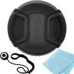 52mm Lens Cap Compatible with Nikon Z5 24-50mm, Canon EOS M6, EOS M6 II, EOS M50, EOS M50 Mark II with 55-200mm, EOS M100, EOS M200 with 15-45mm, Fuji XT-200 15-45mm, Alpha A3000 with 18-55mm Lens