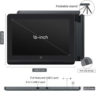 XPPen Artist Pro 16 Drawing Tablet – 15.4" Full-Laminated Display