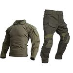 EMERSONGEAR Gen3 Uniform,Military Painball Suit,Army Airsoft Combat BDU Pants Shirts with Knee Pads (RG, Small)