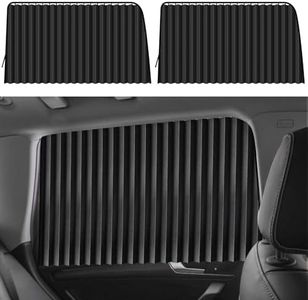 ZATOOTO Parasole de Auto Parasole per Finestrini Lateralii (2 Pezzi), Tende Magnetiche per Bloccare Raggi UV e Calore, Nero