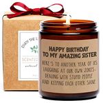 Sister Birthday Candles Gifts, Sister Gifts from Sister Funny Gifts for Women, Big Sister, Little Sister, Sisters in Law Bestie BFF