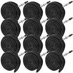 12 Pack Bike Inner Tube 700x18/25c Road Bike Replacement Inner Tubes Bicycle Wheel Sizes with 48mm Valve Rubber Tubes for Road Bikes