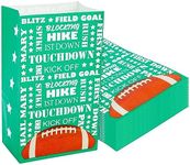 Juvale 36 Pack Football Party Favor Bags - Football Gift Bags, Snack Bags, and Goodie Bags for Boys - Ideal for Kids Football Team and Sports Birthday Party Supplies (5.3 x 8.7 x 3.3 In)