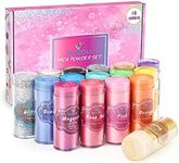 Mica Powder, Candle Dye 18ml*16 Colour - LIUCOLI Natural Metallic Epoxy Resin Pigment Glitter for Making Soap, Wax Melts Kit, Slime, Cosmetics, Nail Art