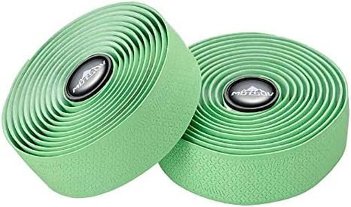VXM Bike Handlebar Tape,Road Bicycle Bar Tape, PU Leather + EVA,Cycling Handle Grip Wrap-2 Rolls (Green)