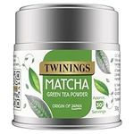 Twinings Matcha Green Tea Powder Tin - Organic Ceremonial Grade Matcha Powder from Japan, Tea for Health & Self Care, Vegan Friendly, Enjoy Hot or Cold, 30g