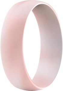 ThunderFit Unisex Silicone Wedding Rings, Rubber Engagement Bands 6mm Wide 1.65mm Thick - 1/2/3/4/5/6/7 Variety Multipack, 11.5 - 12 (21.30mm), Silicone, No Gemstone