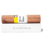 Luxury Cork Yoga Mat - Non Slip, Extra Thick Grip. Thicker, Longer, and Wider for More Comfort and Support. Tough Enough For Hot Yoga. Natural, Non Toxic, and Eco Friendly. Optional Alignment Lines.