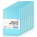 feela 8 Pack Soft Cover Notebooks A5 Lined Journal Notebooks College Ruled for Work, Lined Travel Journal for Women Men, Note Taking Notepad School Supplies Business Writing Note Books, Light Blue