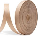 FAKILO Birch Edge Banding, 3/4" x 52ft Pre-Glued Birch Wood Veneer Edge Banding, Flexible Veneer Edging with Strong Hot Melt Adhesive, Iron-on Wood Veneer Tape for Furniture Restoration