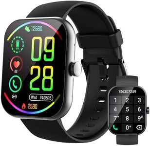 Smart Watch for Men Women(Answer/Make Calls), 1.96" HD Smartwatch, Fitness Tracker with 110+ Sport Modes, IP68 Waterproof, Heart Rate/Sleep/Step Monitor, Pedometer, Activity Tracker for Android iOS