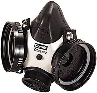 MSA Safety 808053 Comfo Classic Half-Mask Facepiece Respirator, Medium, Black