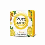 Pears Naturale Refreshing Vitamin C 100g Bathing Bar with Natural Vitamin C Extract | for Refreshed & Radiant glowing Skin|with goodness of 100% Natural Ingredients