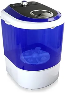 PURE CLEAN PUCWM11.7 Compact Home Washing Machine-Portable Mini Laundry Clothes Washer, Blue