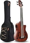 Batking fretless ubass,30 inch baritone electric ukulele bass,Electric Acoustic Bass Ukulele Wtih Gig Bag