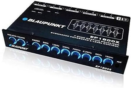 Blaupunkt EP1800X 7-Band Car Audio Graphic Equalizer with Front 3.5mm Auxiliary Input, Rear RCA Auxiliary Input and High Level Speaker Inputs