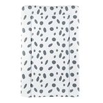 CuddleCo Baby Nappy Changing Mat - Waterproof, Anti-Roll Nursery Changing Table Topper with Curved Sides and Raised Edges - Dalmatian