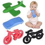 Fu Store 4-Pack Silicone Teething T