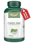 VORST Choline Bitartrate 410mg Per Serving 180 Vegan Capsules | Supplement for Liver Health | Fatty Liver & Brain Supplement | Powder Pills | 1 Bottle
